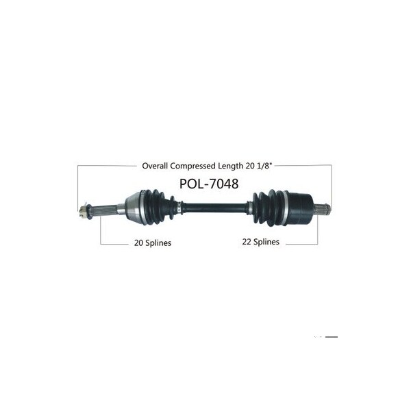 Wide Open OE Replacement CV Axle for POL FRONT SCRAMBLER 500 4X4 10 POL-7048 - main